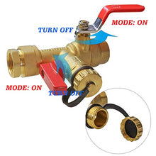 Load image into Gallery viewer, Hourleey 3/4 Inch IPS Isolator Tankless Water Heater Service Valve Kit, with Pressure Relief Valve, Clean Brass
