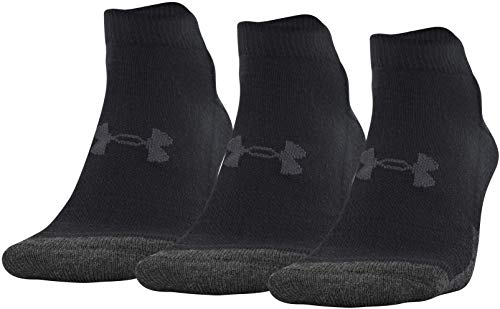 Under Armour Adult Performance Tech Low Cut Socks, Multipairs , Black (3-Pairs) , Medium