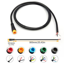Load image into Gallery viewer, Ebike Cable Extension Julet Female Male 2 3 4 5 6 pin Ebike Extension Connector Waterproof Plug for Electric Bicycle Display Throttle PAS Ebike Parts Extend Cable… (3pin Male)
