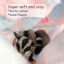 Load image into Gallery viewer, Oncpcare Small Pet Cage Hammock, Bunkbed Sugar Glider Hammock, Guinea Pig Cage Accessories Bedding, Warm Hammock for Parrot Ferret Squirrel Hamster Rat Playing Sleeping

