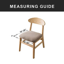 Load image into Gallery viewer, Genina Seat Covers for Dining Room Chair Seat Slipcovers Kitchen Chair Covers (Khaki, 4 Pcs)
