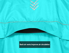 Load image into Gallery viewer, Little Donkey Andy Women&#39;s Lightweight Waterproof Cycling Running Rain Jacket, Packable Windbreaker Fall Jacket Light Blue Size M
