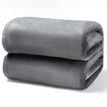Load image into Gallery viewer, Bedsure Fleece Blanket King Size Ash Grey Lightweight King Blanket Super Soft Cozy Microfiber Blanket
