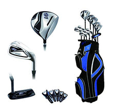 Load image into Gallery viewer, Precise S7 All Graphite Complete Golf Clubs Package Set Driver, 3, 5 Fairways, 24, 27 Hybrids, S.S. 7-SW Irons, Putter, Cart Bag - Choose R Flex or Senior Flex (Regular)
