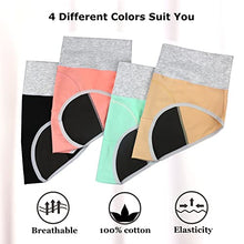 Load image into Gallery viewer, Nalwort Womens Menstrual Period Panties Super Soft Protective Briefs Underwear 4 Pack (2 Black+2 Shrimp, S)
