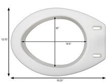 Load image into Gallery viewer, NOVA Medical Products Toilet Seat Riser, Raised Toilet Seat (For Under Seat), For Elongated Toilet Seat, White
