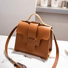 Load image into Gallery viewer, Messenger Bags for Women Thenlian Solid Crossbody Messenger Handbag Purse Totes Shoulder Bags(Free, Brown)
