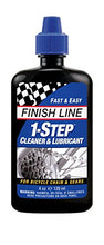 Load image into Gallery viewer, Finish Line 1-Step Bicycle Chain Cleaner &amp; Lubricant 4oz Squeeze Bottle
