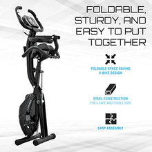 Load image into Gallery viewer, Folding Exercise Bike with 10-Level Adjustable Magnetic Resistance | Upright and Recumbent Foldable Stationary Bike is the Perfect Workout Bike for Home Use for Men, Women, and Seniors (Black/Black)
