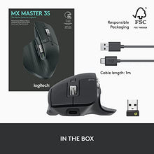 Load image into Gallery viewer, Logitech MX Master 3S - Wireless Performance Mouse with Ultra-fast Scrolling, Ergo, 8K DPI, Track on Glass, Quiet Clicks, USB-C, Bluetooth, Windows, Linux, Chrome - Graphite
