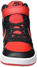 Load image into Gallery viewer, Nike Court Borough MID Basketball Shoe - Kids' Black/University Red-White 3
