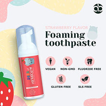 Load image into Gallery viewer, Autobrush for Kids Strawberry Foaming Toothpaste - 30 Day Supply Per Tube (Two Pack)
