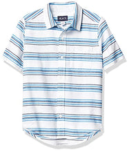 Load image into Gallery viewer, The Children&#39;s Place Boys&#39; Short Sleeve Striped Oxford Button Down Shirt, BRINE Pool, XX-Large
