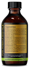 Load image into Gallery viewer, Moringa Oil - Organic USDA Certified, 100% Pure, Cold Pressed &amp; Unrefined Vegan Oil - Natural Moisturizer for Skin, Face, Body &amp; Hair - Great For Fine Lines, Wrinkles - by Mother Nature Organics (4 Ounce)
