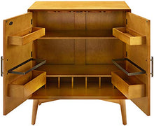 Load image into Gallery viewer, Crosley Furniture Landon Mid-Century Modern Bar Cabinet, Acorn
