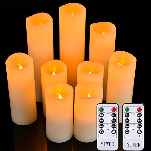 YIWER Flameless Candles Battery Operated Candles 5.5