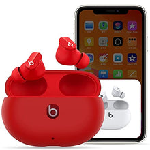 Load image into Gallery viewer, LiZHi Silicone Case Cover for 2021 New Beats Studio Buds, Anti-Lost Shockproof Protective Case Cover for Beats Studio Bud with Keychain Easy Carrying Replacement Case with Carabiner (Black)
