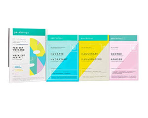Patchology"Perfect Weekend" Facial Sheet Mask w/Hyaluronic Acid & Firming Formula - Men & Women Face Masks Skincare Sheet for Moisturizing and Hydrating Skin - Best Face Sheets Moisturizer (3 Count)