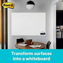 Load image into Gallery viewer, Post-it Dry Erase Whiteboard Film Surface for Walls, Doors, Tables, Chalkboards, Whiteboards, and More, Removable, Stain-Proof, Easy Installation, 4 ft x 3 ft Roll (DEF4X3)

