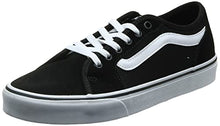 Load image into Gallery viewer, Vans Men's Filmore Decon Sneaker, Suede Canvas Blk White, 11
