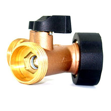 Load image into Gallery viewer, 2wayz Brass 2 Way Hose Splitter. Super Heavy Duty Connector Will Keep You Dry as a Bone &amp; Get The Job Done! Rubber Shut Off Valves Included, Fits ¾” Hoses. A Metal Tap Diverter That Will Never Leak!
