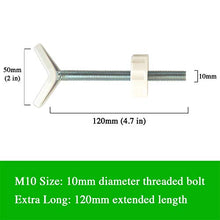 Load image into Gallery viewer, Baby Gate Guru Extra Long M10 (10mm) Stair Banister Adapter Y-Spindle Rods 2 Pack for Pressure Mounted Baby and Pet Safety Gates (10mm, White)
