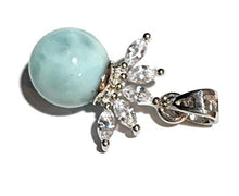 Load image into Gallery viewer, Larimar Pendant Gemstones with 925 Sterling Silver Classic Jewelry Women
