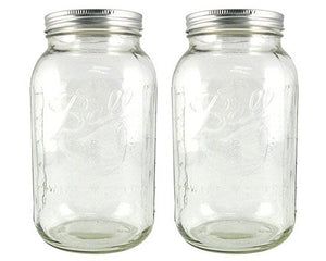 Ball Half-Gallon Jars, Wide Mouth, Set of 2