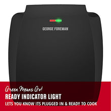 Load image into Gallery viewer, George Foreman GR380FB Classic Plate Grill and Panini Press, 8-Serving, Black

