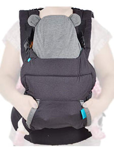Infantino Cuddle Up Carrier - Ergonomic Bear-Themed, face-in Front Carry and Back Carry, with Removable Character Hood, for Infants and Toddlers, 12-40 lbs