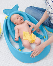 Load image into Gallery viewer, Skip Hop Baby Bath Tub, 3-Stage Smart Sling Tub, Moby, Blue
