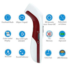 Load image into Gallery viewer, Amplim No Touch Forehead Thermometer, Infrared Digital Temperature for Babies Kids Adults, Touchless Hospital Medical Grade Temp, FSA HSA Eligible, Red White
