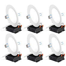Load image into Gallery viewer, Sunco Lighting 6 Pack 6 Inch Slim LED Downlight with Junction Box, 14W=100W, 850 LM, Dimmable, 3000K Warm White, Recessed Jbox Fixture, Simple Retrofit Installation - ETL &amp; Energy Star
