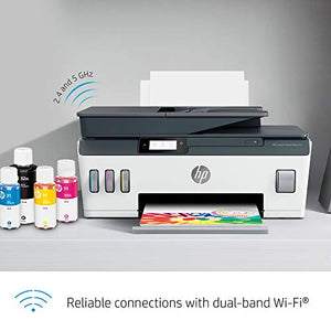 HP Smart Tank Plus 651 Wireless All-in-One Ink Tank Printer, up to 2 Years of Ink in Bottles, Auto Document Feeder, Mobile Print, Scan, Copy, Works with Alexa (7XV38A)