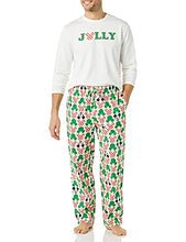 Load image into Gallery viewer, Amazon Essentials Men's Disney Star Wars Marvel Flannel Pajamas Sleep Sets, Mickey Holiday, Medium
