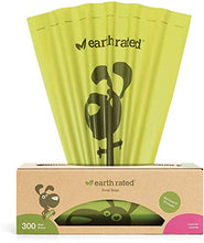 Load image into Gallery viewer, Earth Rated Dog Poop Bags, 300 Dog Waste Bags on a Large Single Roll, Grab and Go, Guaranteed Leak-proof, Lavender-scented, Great for Backyard Pickups, Each Poop Bag Measures 8 x 13 Inches

