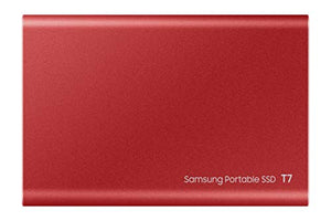 SAMSUNG T7 Portable SSD 1TB - Up to 1050MB/s - USB 3.2 External Solid State Drive, Red (MU-PC1T0R/AM)