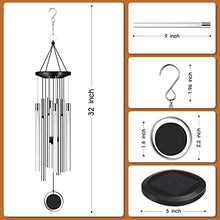 Load image into Gallery viewer, Solar Wind Chimes Outdoor Windchimes: Mobile Decor Wind Chimes Outside for Christmas Birthday Gift and Garden Patio Yard Decoration - Unique Decorative Windchimes for Mom Mother Grandma
