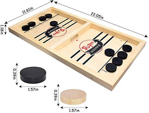 Fast Sling Puck Game Paced,Tinfence Table Desktop Battle,Winner Board Games Toys for Adults Parent-Child Interactive Chess Toy Board Table Game (22.7 in x 12.5 in)