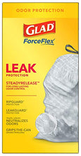 Load image into Gallery viewer, Glad ForceFlex Tall Kitchen Drawstring Trash Bags, Fresh Clean, 13 Gal, 40 Ct (Package May Vary)
