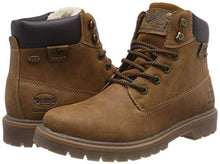 Load image into Gallery viewer, Dockers by Gerli Women's Combat Boots, Brown Cognac 470, us 7.5
