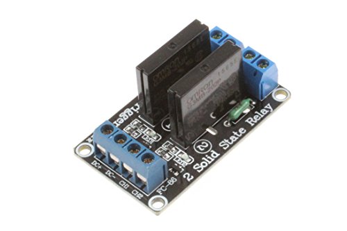 NOYITO 2-Channel Solid State Relay Module High-level Trigger DC Control AC Load AC 240V 2A for PLC Automation Equipment Control, Industrial Control, Circuit Modification(2-Channel 12V)