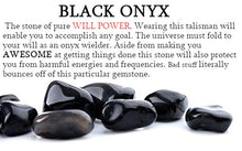 Load image into Gallery viewer, Auras by Osiris -Black Onyx Beaded Necklace for Men - Large Gemstones - Magnetic Clasp - Protection - EMF Protection Necklace Handmade in USA EMF Protection
