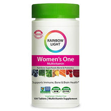 Load image into Gallery viewer, Rainbow Light Women’s One Multivitamin for Women with Vitamin C, Vitamin D, &amp; Zinc for Immune Support, Clinically Proven Absorption of 7 Key Nutrients, Non-GMO, Vegetarian &amp; Gluten Free, 150 Tablets
