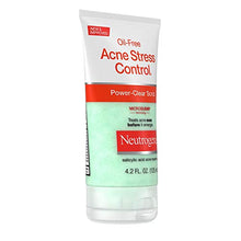 Load image into Gallery viewer, Neutrogena Oil-Free Acne Stress Control Power-Clear Face Scrub, Salicylic Acid Acne Treatment for Acne-Prone Skin, 4.2 fl. oz
