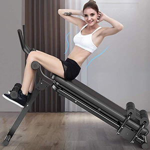 ALING Ab Machine Exercise Equipment, Foldable Sit Up Bench Adjustable Workout Bench Fitness Equipment for Home Gym, Foldable Professional Abdominal Trainers