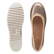 Load image into Gallery viewer, Clarks womens Serena Kellyn Loafer Flat, Metallic Leather, 8 Wide US
