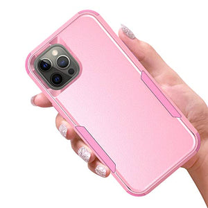 Ezavan Designed for iPhone 12 Pro Max Phone Case, [Military Grade Drop Tested] Heavy-Duty Shockproof Tough Rugged Protective Cover Case for iPhone 12 Pro Max 6.7 Inch 2020 Release (Pink)
