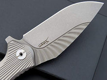 Load image into Gallery viewer, Eafengrow EF902 Folding Pocket Knife with High-Performance D2 Steel Blade; Titanium Alloy Handle Scales with Pocket clip; Frame Lock, for Camping Working Tactical Survival Military EDC Tool
