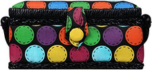 Load image into Gallery viewer, SINGER 07272 Polka Dot Small Sewing Basket with Sewing Kit Accessories
